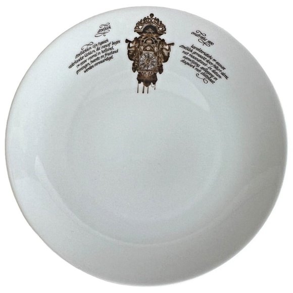 4 Mitterteich Porzellan Salad Side Plates Clock Pattern 7 3/4 IN Germany Vintage - Picture 6 of 13